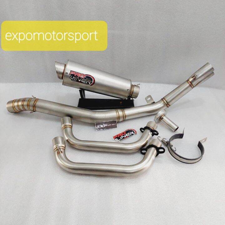 KNALPOT PROLINER TR 1 SHORT TITANIUM FULL SYSTEM HONDA CBR 250 RR 100