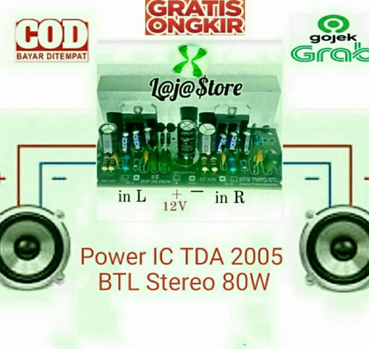 Power Amplifier Ic Tda Btl Stereo Watt Lazada Indonesia