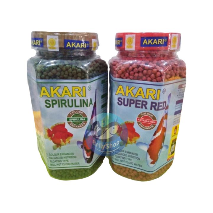 Akari Super Red Spirulina Gram Pelet Ikan Lazada Indonesia