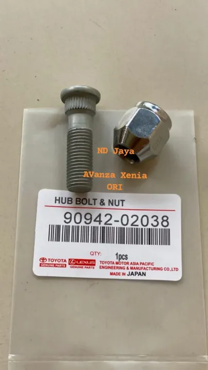 BAUT RODA AVANZA XENIA ORI MUR RACING HUB BOLT NUT AVANZA XENIA ORI