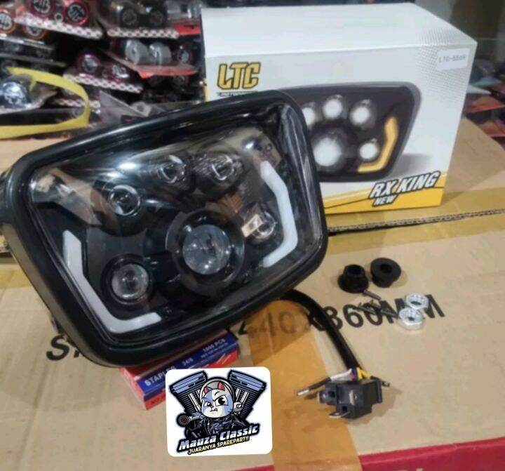 Daymaker Lampu Depan Rx King New Oval Tipe Bilet Ltc Super Terang