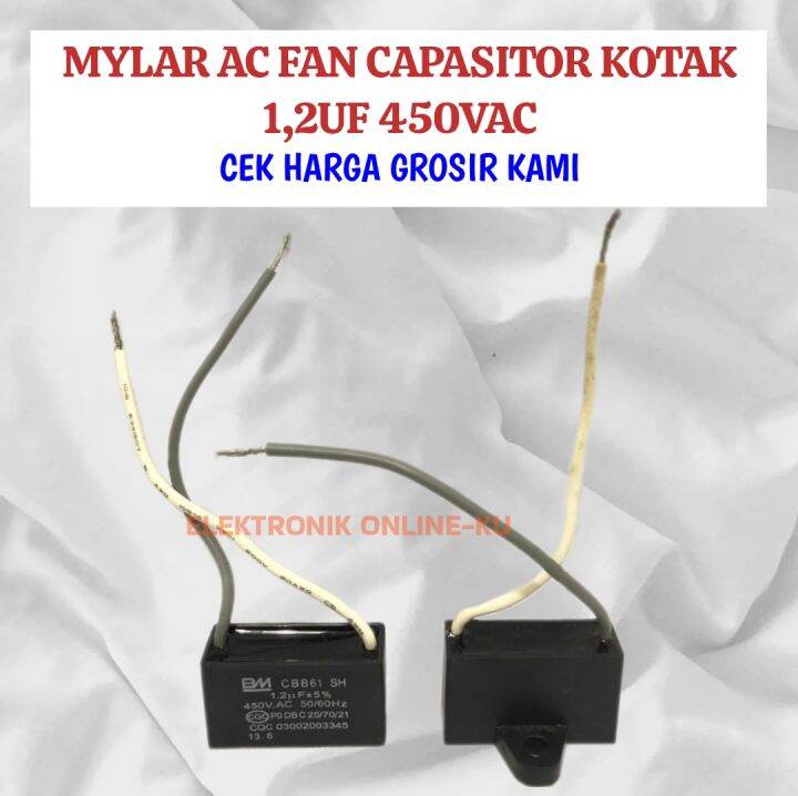 Capasitor Fan Uf Kapasitor Kotak Ac Kipas Vac Vac Lazada