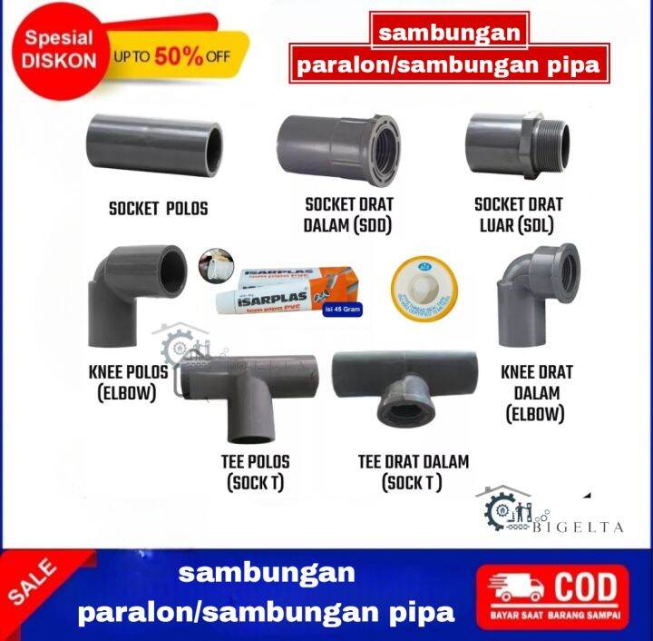 Sambungan Pipa Air Pvc Sambungan Paralon Sambungan Pipa In Kuat