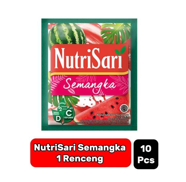 Minuman Jus Serbuk NutriSari Semangka 1 Renceng Lazada Indonesia