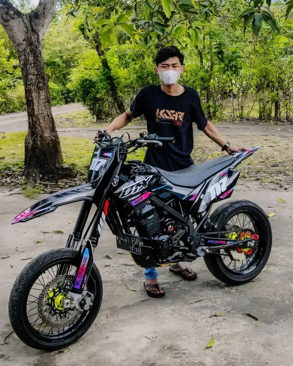 DECAL STIKER MOTOR KLX DTRACKER HITAM SIMPLE Lazada Indonesia