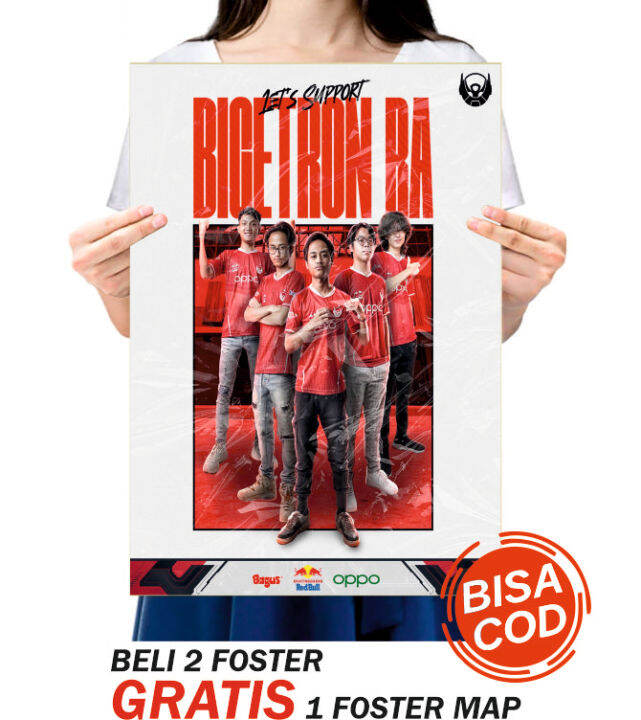 Poster BTR Poster Bigetron Esport Poster Red Aliens Poster BTR RA