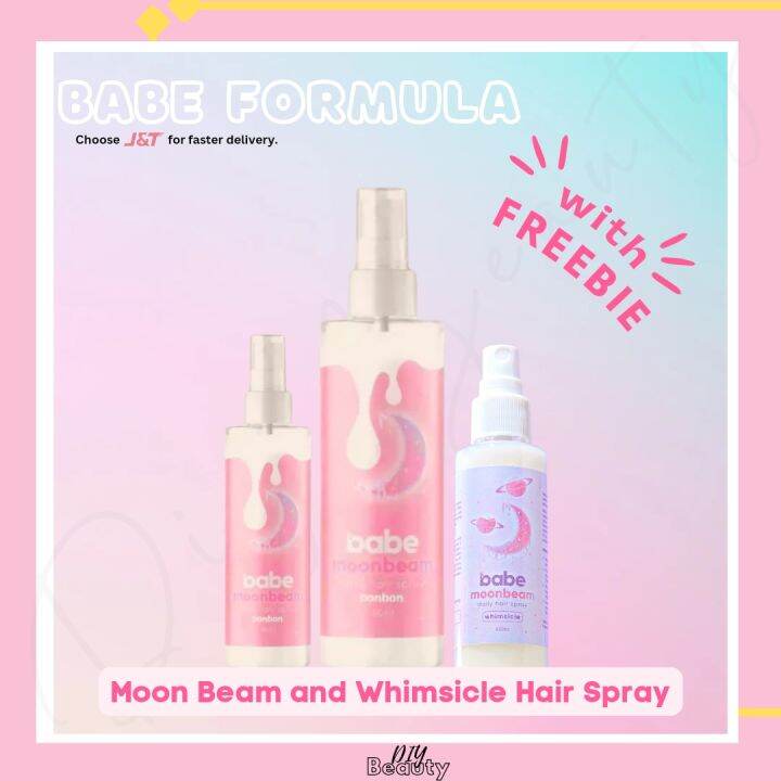 Authentic Moon Beam And Whimsicle Daily Hair Spray By Babe Formula W