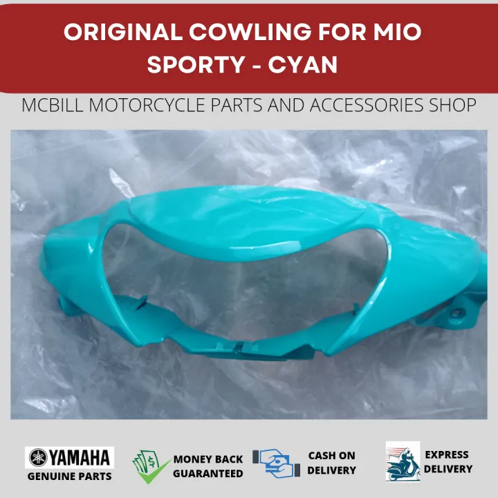 Original Front Handle Cover Or Cowling For Mio Sporty Cyan Lazada PH