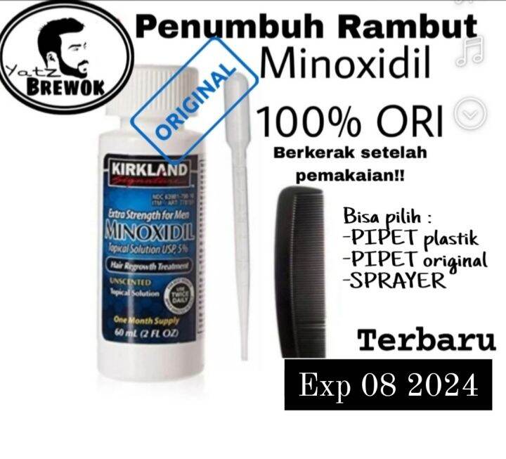 Minoxidil Original Kirkland Penumbuh Brewok Dan Rambut Lazada Indonesia