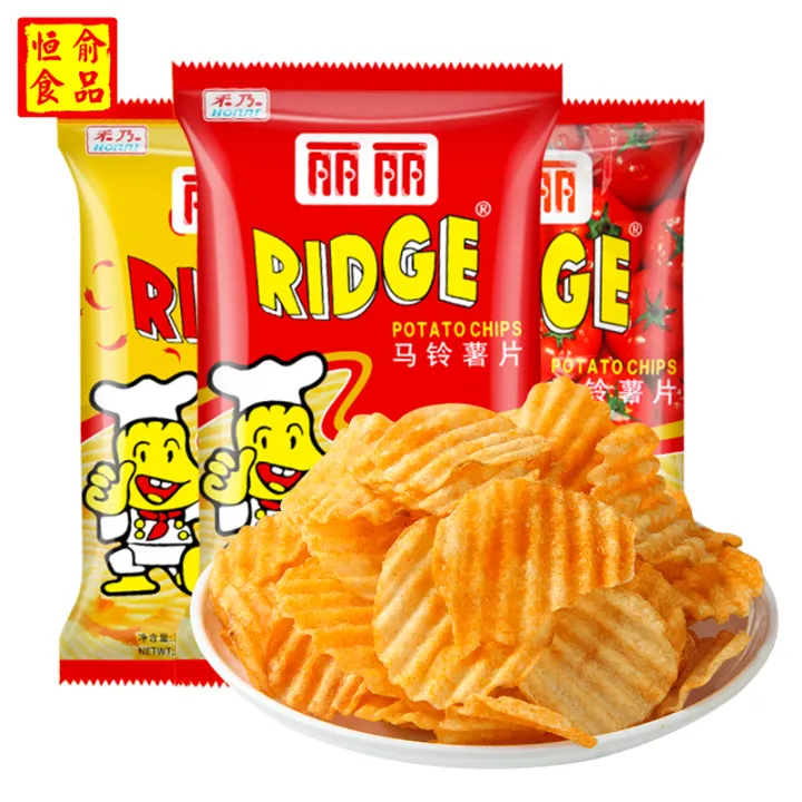 Lili Potato Chips Big Bag Snack He Nai Gift Packs Barbecue Spicy Tomato