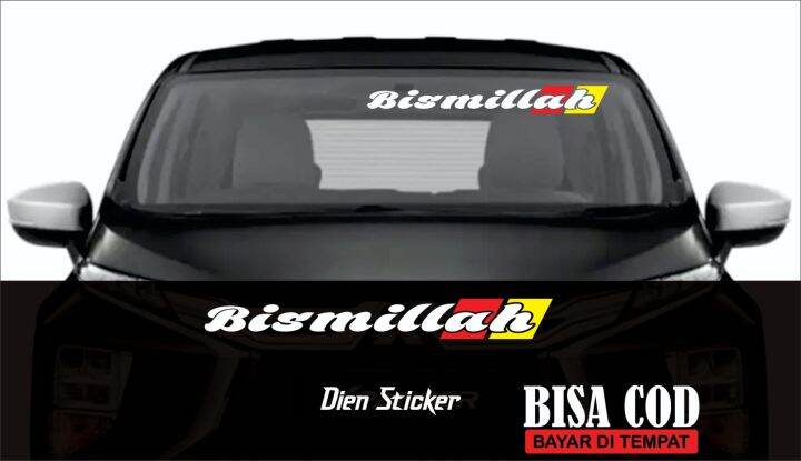 Sticker Cutting Kaca Mobil Bismillah Lazada Indonesia