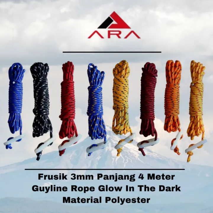 Tali Prusik Ukuran Mm Stoper Glow In The Dark Tali Flysheet Dan Tenda