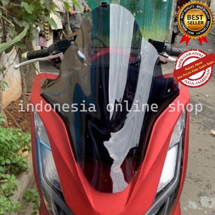 Visor Tameng Windshield Pcx 160 Jenong Smoke Plug N Play Pasti Presisi