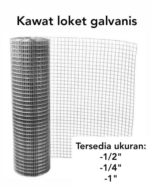 Kawat Loket Galvanis Putih 1 2 1 1 4 Lazada Indonesia