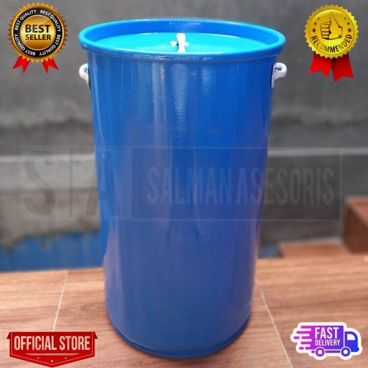 Drum Tong Besi 60 Liter Tempat Bakar Sampah Lazada Indonesia