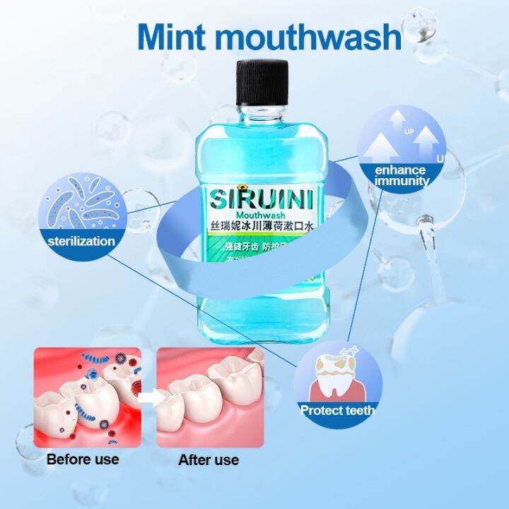 Ms Clean Mint Flavored Antibacterial Fresh Breath Mouthwash Breath