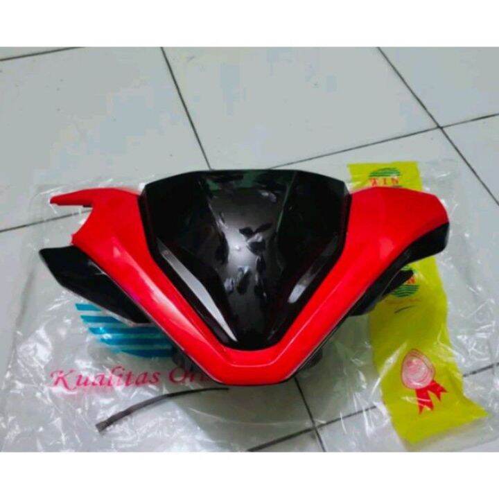 Cover Batok Depan Set Lis Speedometer Merah Vario New K J