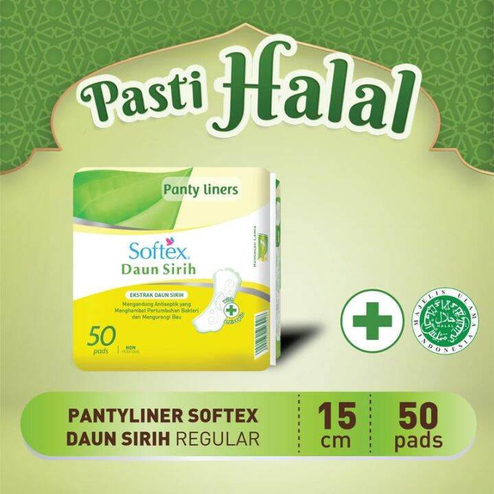 PANTYLINER SOFTEX DAUN SIRIH 50 PADS SOFTEX Pantyliner Daun Sirih 50s