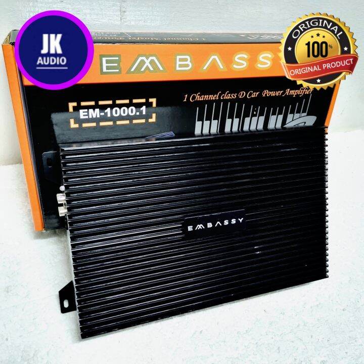 Power Monoblock Embassy EM 1000 1 Power Amplifier 1 Channel Lazada