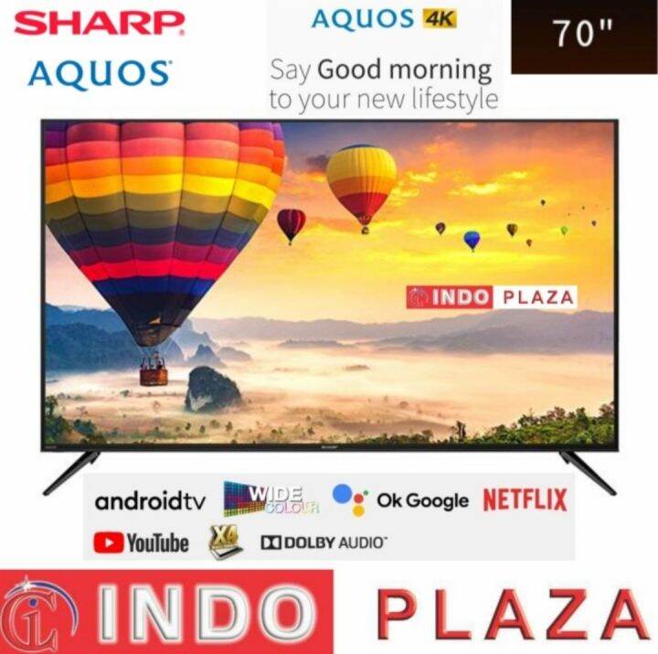 Tv Sharp Inch T C Ck X K Uhd Android Lazada Indonesia