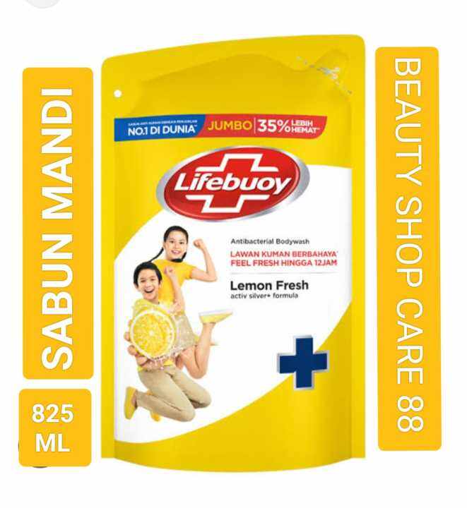 LIFEBUOY SABUN MANDI CAIR LEMON SEGAR KUNING 825ML Lazada Indonesia