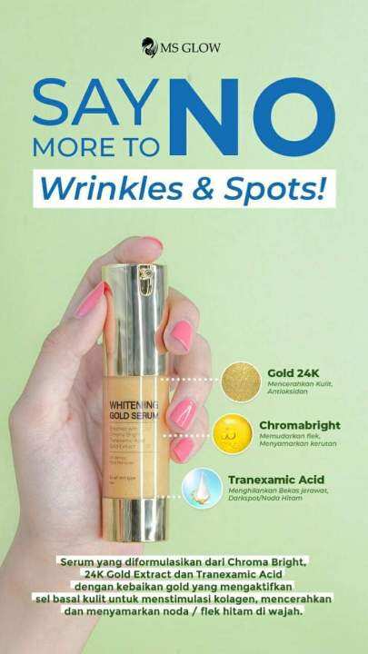 Serum Gold Ms Glow Original Lazada Indonesia