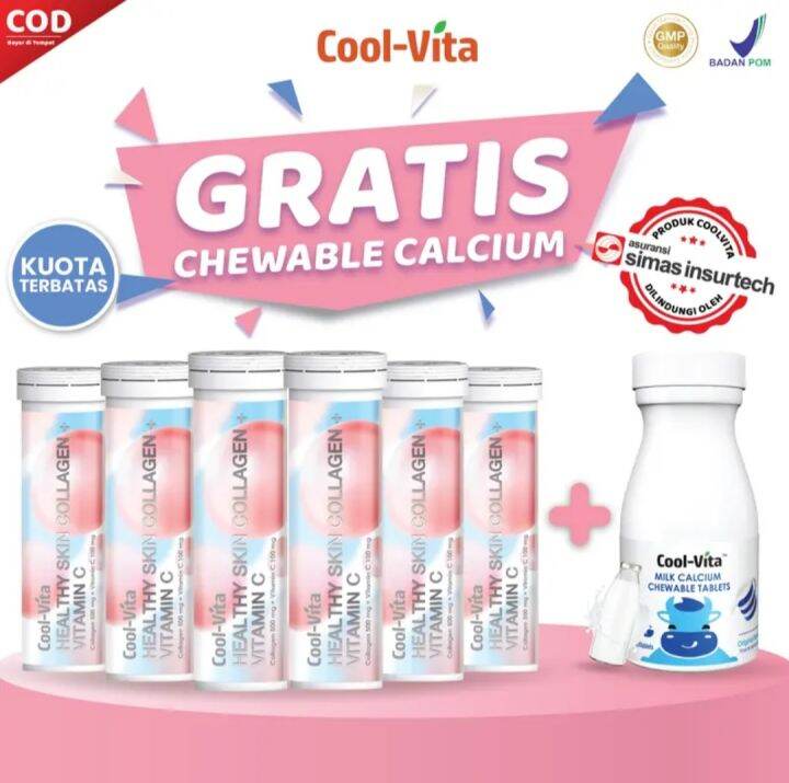 Ready Paket Hemat Cerah Bersinar Collagen Coolvita Botol Botol