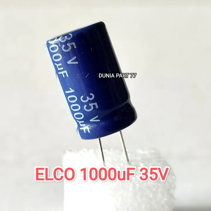 KAPASITOR ELCO 1000UF 35V CAPACITOR ELCO 1000UF 35V ELCO 1000 UF 35V