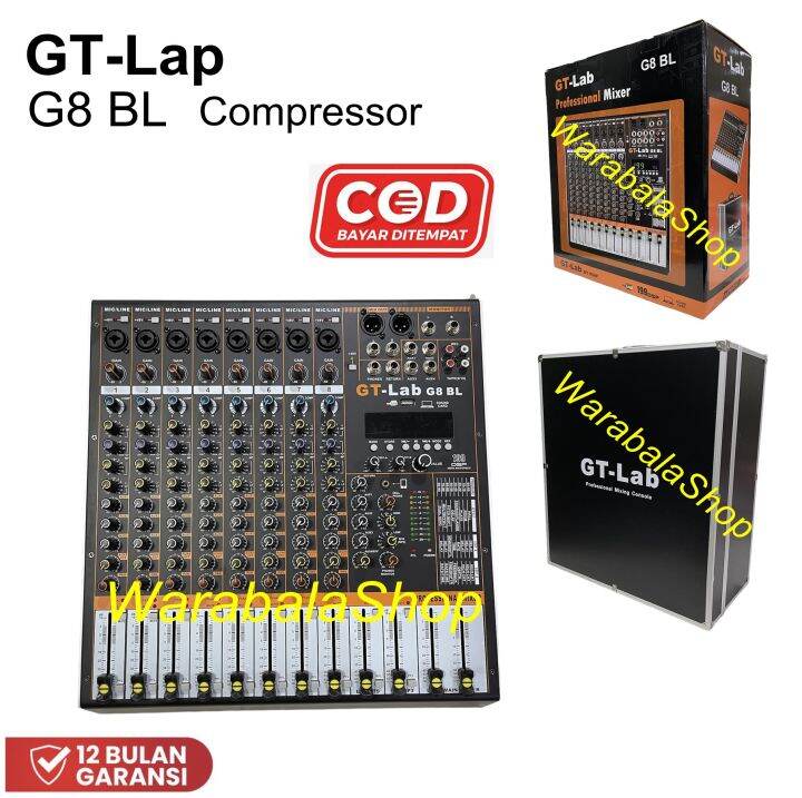 Mixer Audio GT Lap G8 BL Mixer Audio 8 Channel Compressor 199dsp