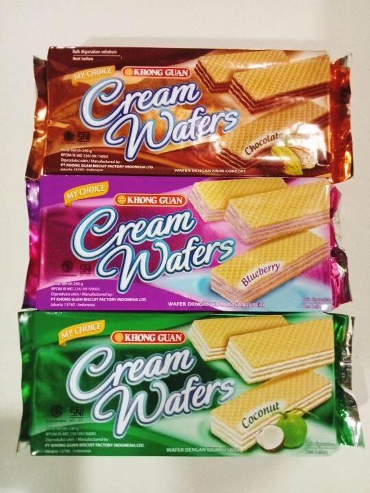 Biskuit Khong Guan Cream Wafers Gr Lazada Indonesia