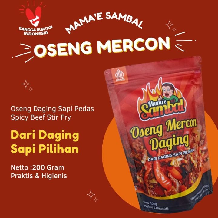 Sambal Tuna Asap Pedas Original Kemasan Gram Produk Mamae Sambal