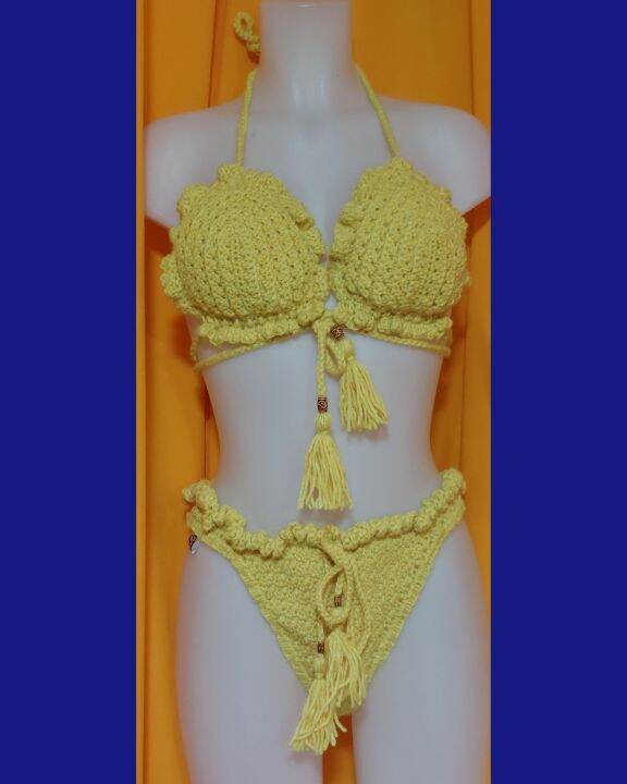 Lir Hand Made Crochet Two Piece Bikini Lazada PH