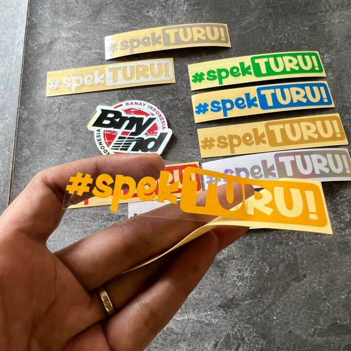 Stiker Sticker Spek TURU Cutting Lazada Indonesia