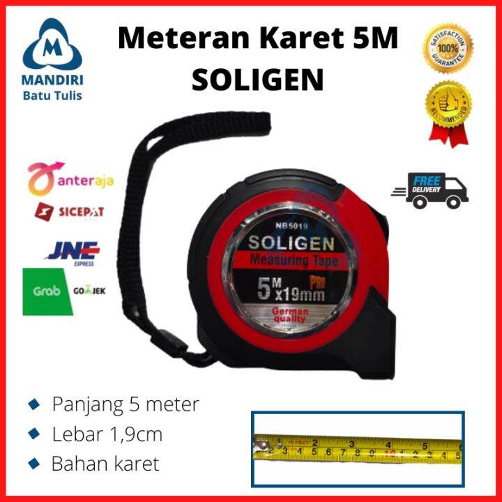 Meteran Meter Karet Soligen Meteran Bangunan Meteran Tukang