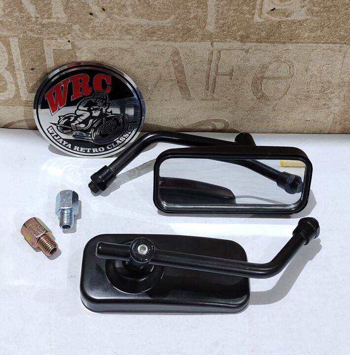 Spion Kotak Hitam Retro Klasik Japstyle Cb Tiger W Japstyle Drat