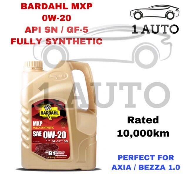 Genuine Bardahl Fully Synthetic Api Sn W Engine Oil Axia Bezza