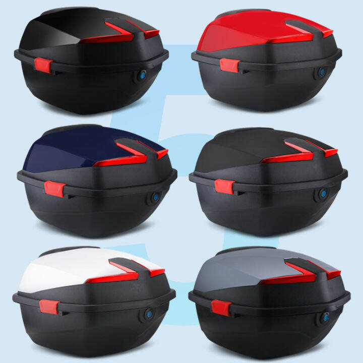 Sj Liters Motorcycle Tail Box Universal Thickened Large Top Box