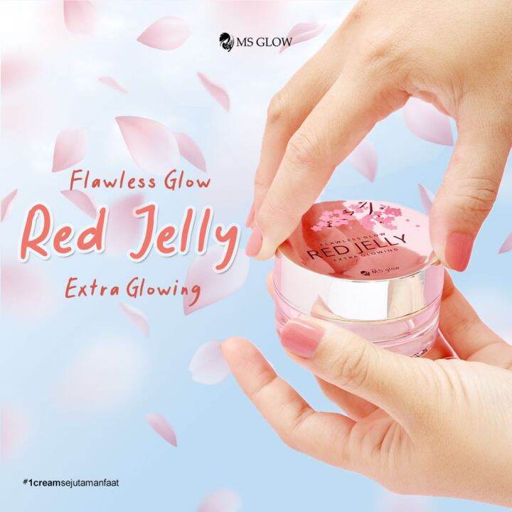 FLAWLESS GLOW RED JELLY MS GLOW CREAM SEJUTA MANFAAT SKINCARE HALAL