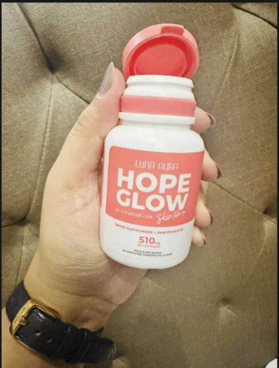 Luna Aura Hope Glow Skin Pro 510mg Japan Glutathione Skin Probiotic