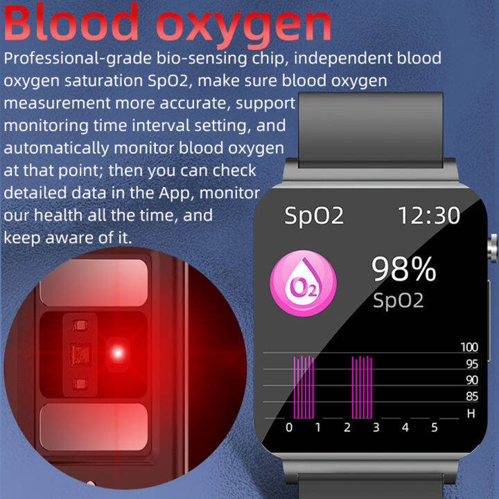 Ks Smart Health Watch Ecg Non Invasive Blood Glucose Temperature