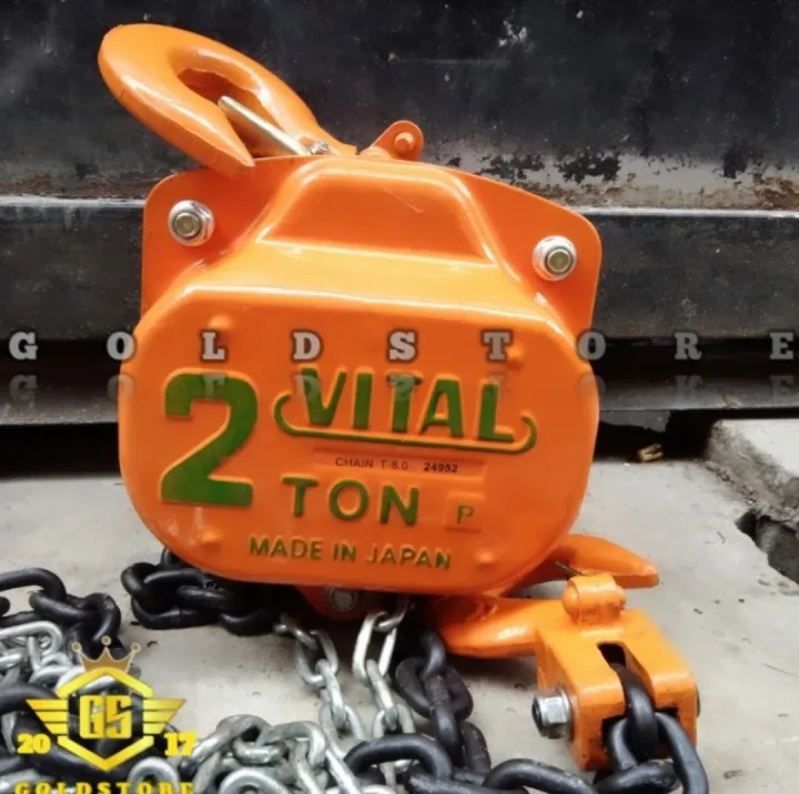 Chain Block Vital 2 Ton X 7 Meter Takel Chain Block Hoist Japan