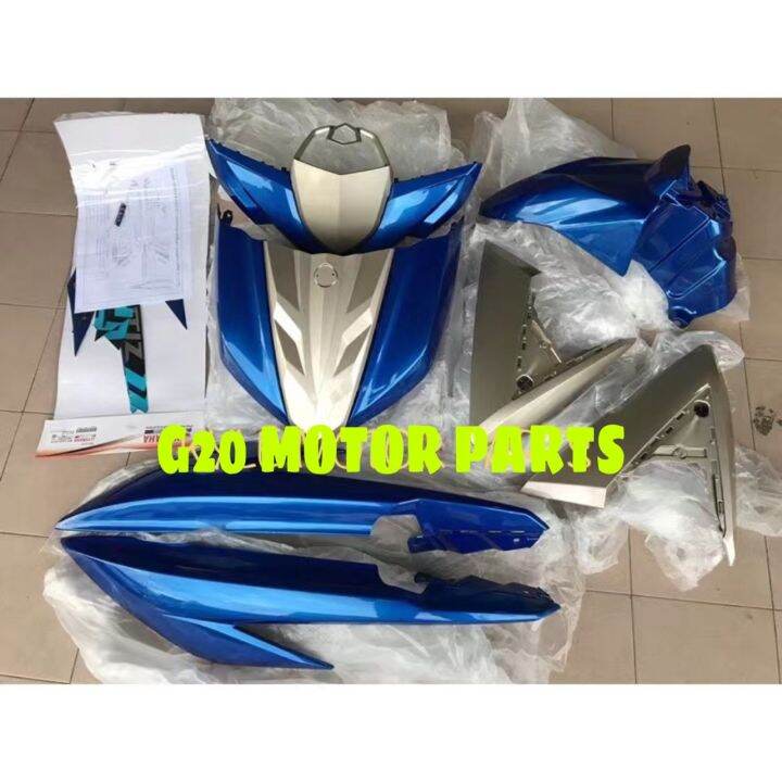 AVANTIZ BODY COVER FULL SET WITH STICKER BLUE ORIGINAL YAMAHA 100 Lazada