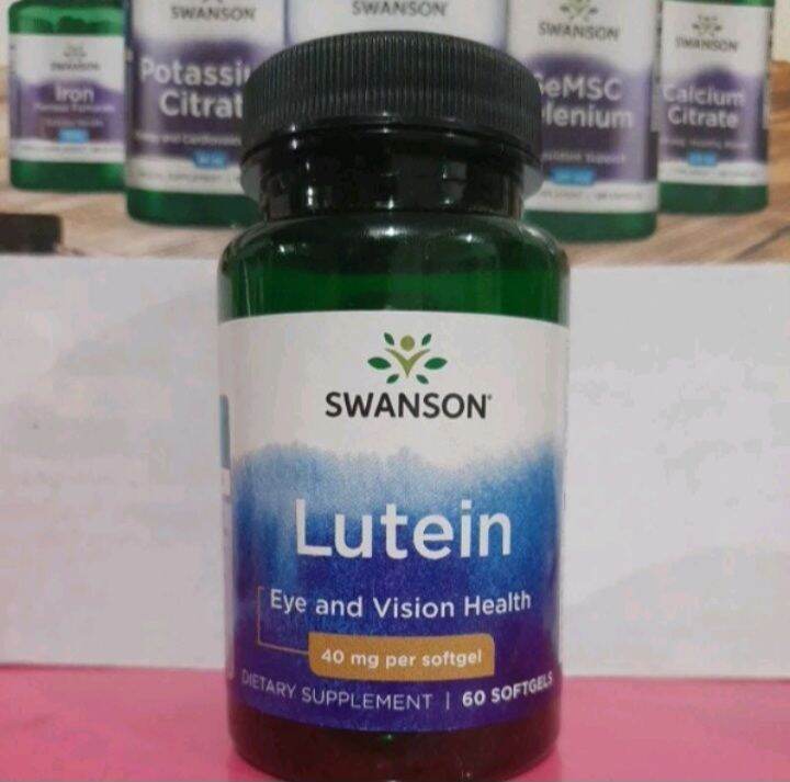 Lutein 40mg 60 Softgels EXPIRY June 2025 Swanson Eye And Vision Health