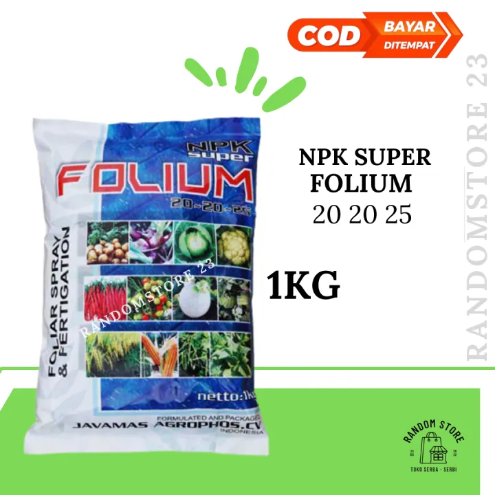 Pupuk NPK SUPER FOLIUM 20 20 25 1KG Lazada Indonesia