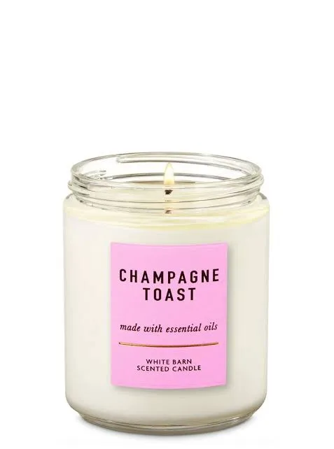 Original Bath And Body Works White Barn Champagne Toast Single Wick