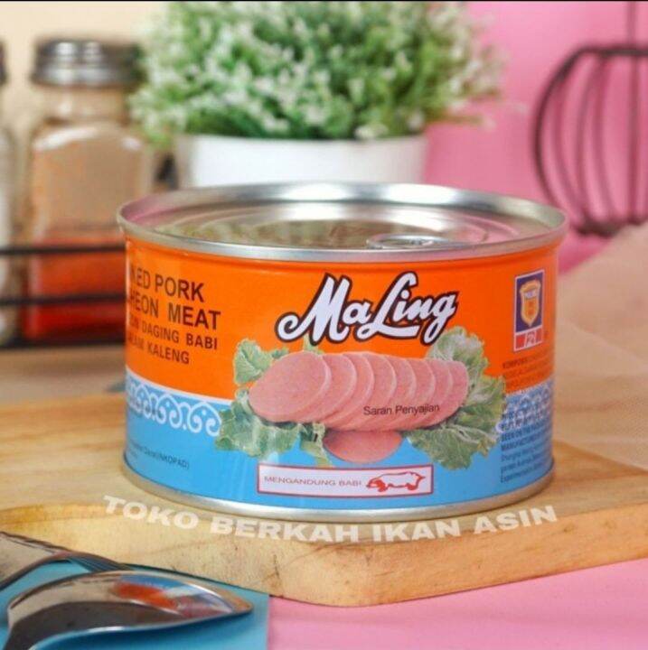 Maling Tts Gr Ham Daging Babi Luncheon Canned Pork Ma Ling Lazada