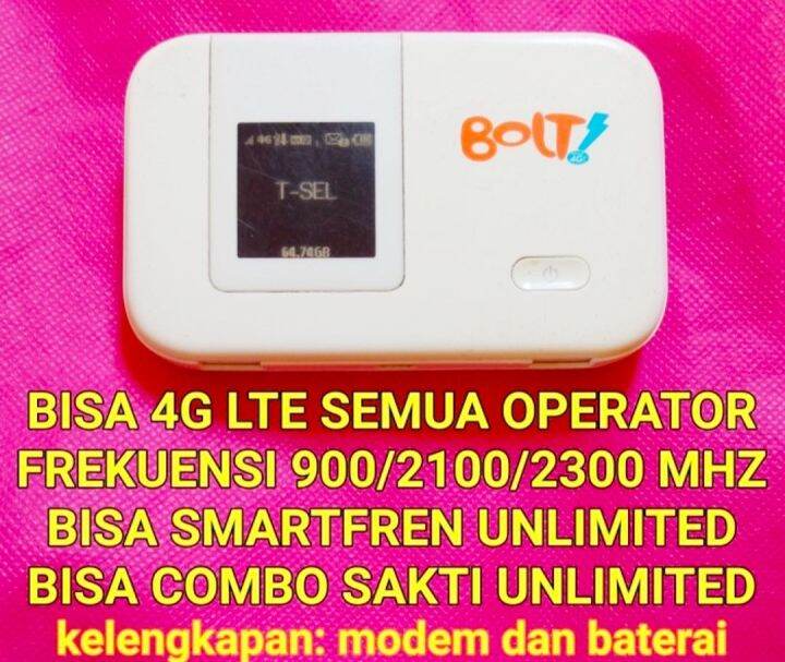 MODEM WIFI BOLT HUAWEI E5372 BISA PAKE ANTENA UNLOCK SEMUA OPERATOR