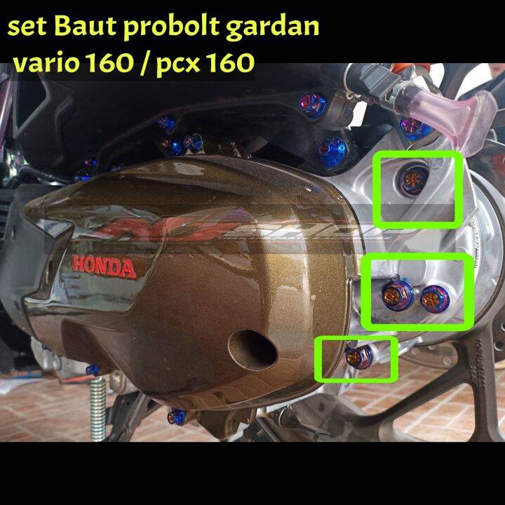 Set Baut Probolt Gardan Vario 160 PCX 160 Stainless Flower Heng