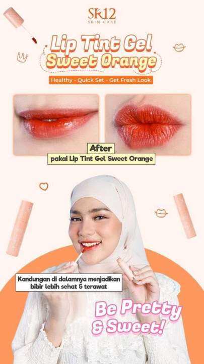 Lip Tint Gel Sweet Orange Lazada Indonesia