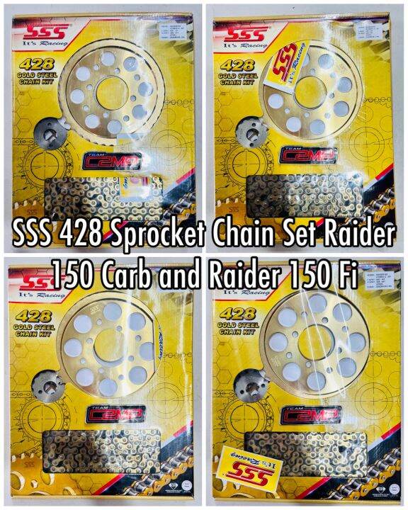 Sss Sprocket Chain Set Raider Carb And Raider Fi Lazada Ph